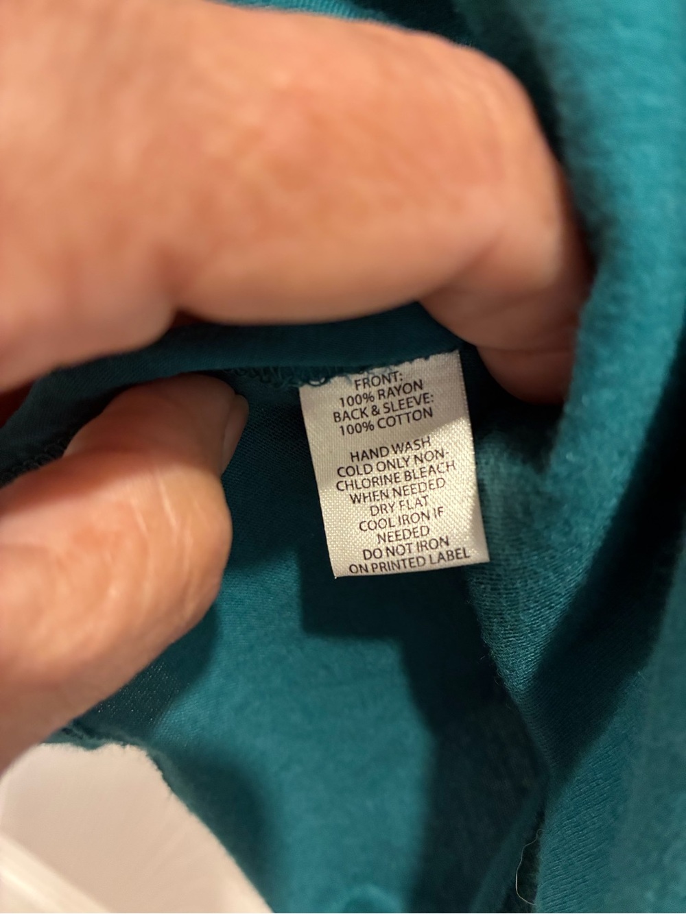 LOFT Teal Split-Neck Pullover Blouse - Picture 5 of 5